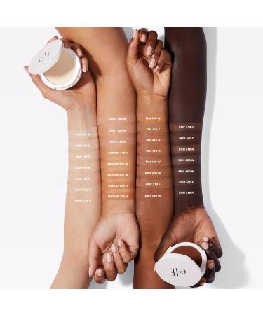 e.l.f. Camo Powder Foundation Deep 530 W | Primer-Infused Lightweight Formula | Long-Lasting Medium-to-Full Coverage | 8g Pack - Buy Online on GoSupps.com