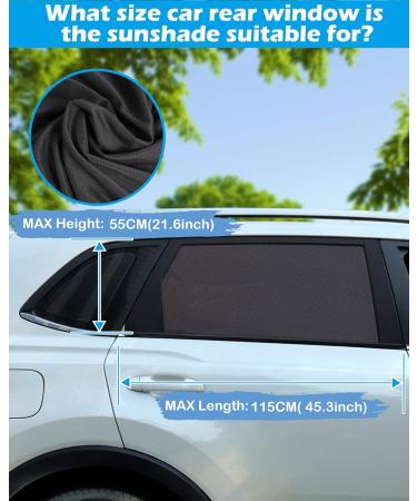 Tevlaphee Auto Sonnenschutz f r Kinder Universeller UV-Schutz f r Seitenscheiben | Mesh Material f r Babys Kinder & Haustiere - Buy Online on GoSupps.com