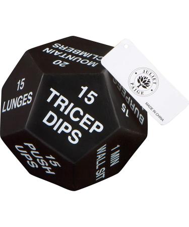 Juliet Paige Exercise Dice for Home Fitness Workouts - Green, White, Red - Cardio, HIIT, Sports - Buy Online on GoSupps.com
