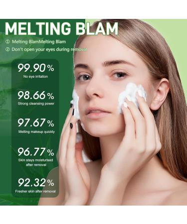Cleansing Balm Makeup Remover | Natural Aloe Vera Deep Cleansing Balm for Sensitive Skin | Hydrating Face & Eye Makeup Melting Cream (2.65 Oz) - International Shipping Available - Buy Online on GoSupps.com