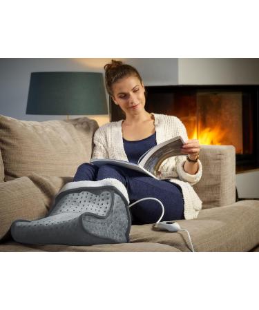 MONZANA Electric Foot Warmer - 6 Heating Levels 90 Min Timer Washable Grey - Overheat Protection & Comfort for Cold Feet - Buy Online on GoSupps.com