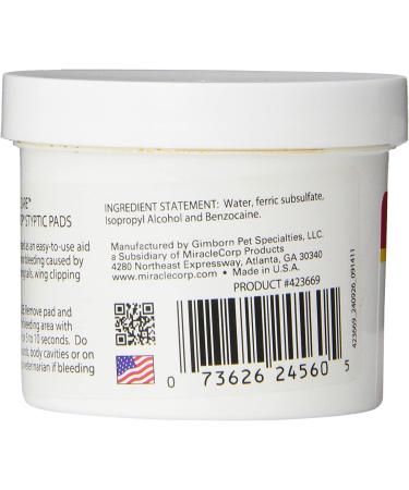 Kwik Stop Styptic Pads 90 Count - Fast-acting Pet First Aid for Nail Bleeding - Buy Online on GoSupps.com