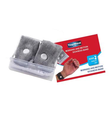 TOPMED ETS Top Med Sickness-Band Adult Wristband Natural Nausea Anti-Nausea Acupressure Motion Sickness Wristband