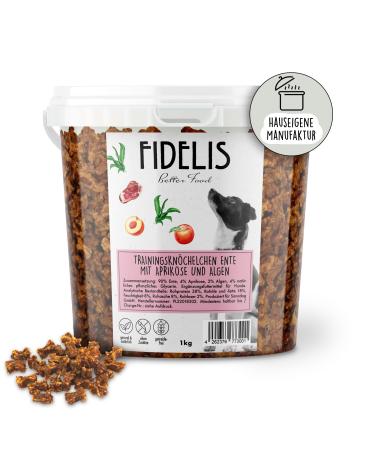 Duck Training Bones with Algae and Apricot (1kg Bucket)