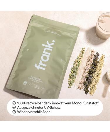 Frank Protein Vegan Bio Protein Powder - 22g Protein/Serving Neutral Taste 2 x 500g - Best for International Shipping - Buy Online on GoSupps.com