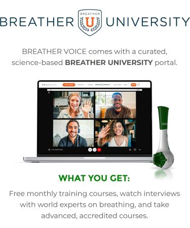 Breather Recover | Natural Lung & Mouth Exercise Device with Guided App for Better Breathing - International Shipping Available - Buy Online on GoSupps.com