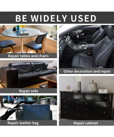 Lifeshoon 17X79 Inch Self-Adhesive Leather Repair Patch - Black Tape for Couches, Furniture, Car Seats, Cabinets, Handbags - Buy Online on GoSupps.com