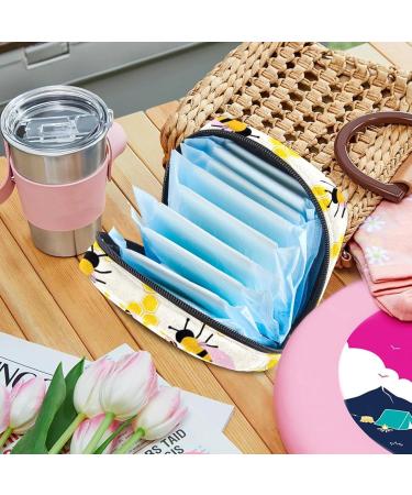 Pink Milk Cow Pattern Women Bands Storage Bag | Travel Makeup Organizer & Menstrual Cup Pocket | Big Capacity for Girls (Pack of 1) - Buy Online on GoSupps.com