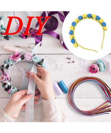 Duufin 32-Piece Satin Hair Bands - Colorful Metal Headbands for Women & Girls - 16 Multi-Colored Styles - Buy Online on GoSupps.com