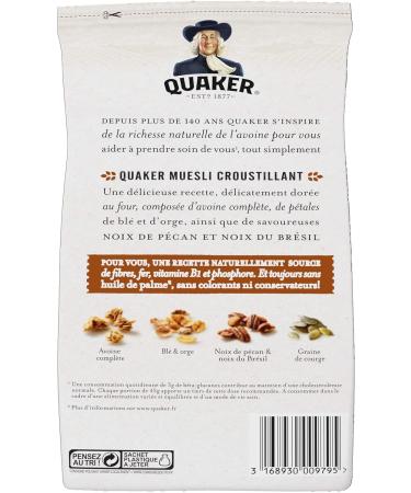 Quaker Crispy Muesli Pecan & Brazil 500g - Buy Online on GoSupps.com