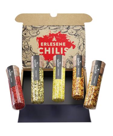 Timber Taste sharp chilli spices gift set for men & women up to 700 000 scoville - 5 handpicked chilis - Father's day gift for dad chilli spices - great father's day gift ideas hot chili gift set - Buy Online on GoSupps.com