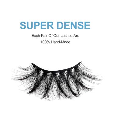 Shop 3D/8D Natural Thick Long Handmade Eyelashes - 7 Pairs Black Lashes for Makeup & Cosplay | International Shipping Available - Buy Online on GoSupps.com