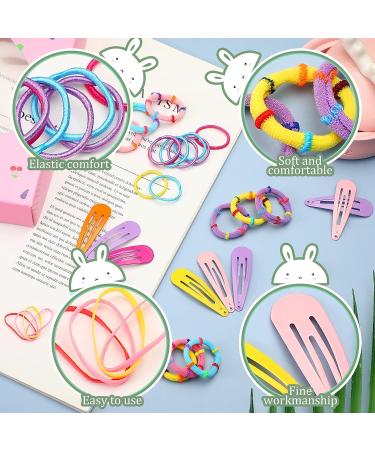 Lyrow 2000 Pcs Multicolor Toddler Hair Accessories Set for Girls - Hair Clips, Ties, Elastic Bands | Colorful Hair Styling Kit for Little Kids and Women - Buy Online on GoSupps.com