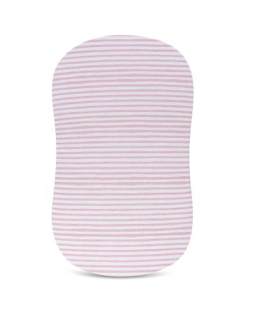 Ely's & Co. Waterproof Bassinet Sheet 2 Pack - Mauve Pink Splash & Stripes - 32x16x3 - Baby Girl - Buy Online on GoSupps.com