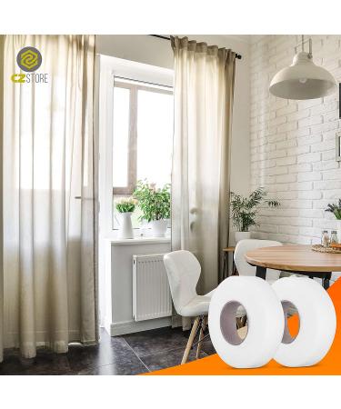 CZ Store Iron-On Fabric Tape 0.78-inch 70 Yard 2-Pack White Fusible Adhesive Hemming Strip for Curtains Clothes Pants Pillow Case Uniform - Buy Online on GoSupps.com