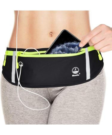 Running Belt Fanny Pack for Women Men - Black Waist Pack Phone Holder for Sports Workout - Buy Online on GoSupps.com