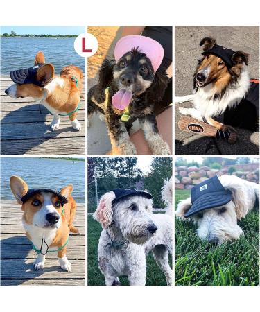 Pawaboo Adjustable Dog Baseball Cap - XL Purple Sun Protection Hat for Puppies with Ear Holes - Ideal Pet Accessory - Buy Online on GoSupps.com