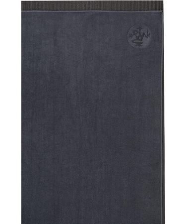 Manduka eQua Yoga Mat Towel - Quick Drying Microfiber | Lightweight Travel Mat for Hot Yoga, Vinyasa, Power | 72 Inch (Thunder) - Buy Online on GoSupps.com