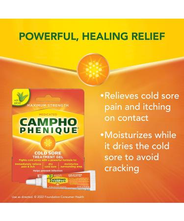 Campho-Phenique Cold Sore Treatment 0.23 Oz and Blistex Medicated Lip Balm 0.15 Ounce 3 Count for Instant Pain Relief Promotes Healing Prevents Infection Dryness and Chapping - Buy Online on GoSupps.com