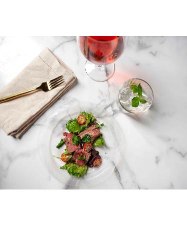 200 Pack Munfix 9 Inch Clear Plastic Plates - Disposable, Microwavable, Recyclable for BBQ, Party, Dinner, Travel & Events - Buy Online on GoSupps.com