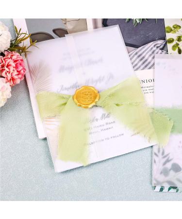 120 Pack Pre-Folded Vellum Jackets for 5x7 Invitations - Transparent Wedding Invitation Wraps for Wedding, Baby Shower, Birthday - Clear Vellum Paper - 5x7 Size - Buy Online on GoSupps.com