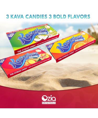 Kava Kava Candy - 8 Kava Candies Per Pack Kava Extract Stress Relief Supplement Natural Kava Root Chill Happy Pill Encourages Positive Mood - Ginger Mint Flavor 1 Box (12 Packs) Ginger Mint 12 Packs - Buy Online on GoSupps.com
