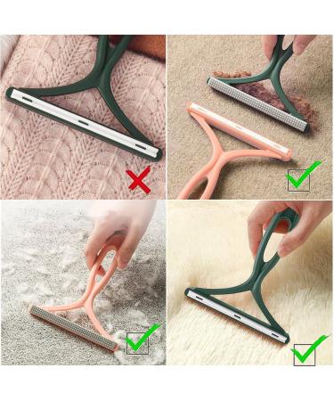 Puppbudd Animal Hair Remover Lint Roll - Reusable Lint Brush for Dog & Cat Hair - Effective Pet Hair Roller for Furniture Bedding & Couch - Eco-Friendly Green & Pink - Buy Online on GoSupps.com