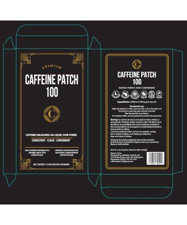 Caffeine Patch 100mg Natural Energy Booster for Success Coffee Alternative Caffeine Supplement Highly Caffeinated to Support Focus Alertness Workout Study Work Travel 15 Pack - Buy Online on GoSupps.com