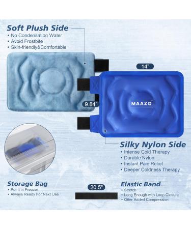 MAAZO Knee Ice Pack Wrap - Hot & Cold Therapy for Knee Pain Relief & Injuries - Buy Online on GoSupps.com
