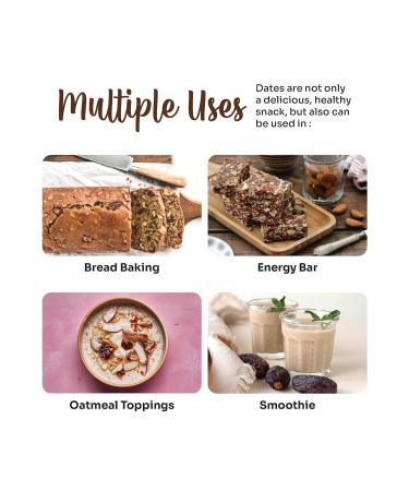 Pitted Dates - Kartago Deglet Noor Tunisian Dates, 7.05 oz Pack - All Natural & Fat-Free - Buy Online on GoSupps.com