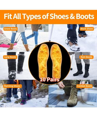 Heated Insoles Foot Warmer | 10 Pairs, Air Activated, Odorless | Long Lasting Feet Warmers Up to 8 Hours | Men 7.5-10.5, Women 9-12 - Buy Online on GoSupps.com