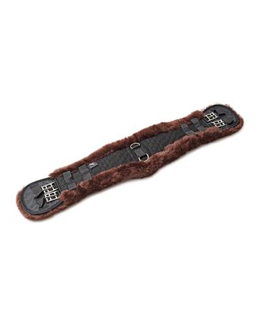 Engel Reitsport Lambskin Saddle Girth Dressage Short Girth Contour Girth E-Contour Lambskin Mocha Length 28" 70cm