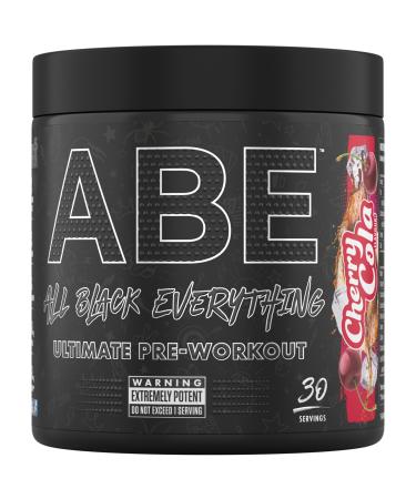 Applied Nutrition ABE Pre Workout - All Black Everything Pre Workout Powder Energy & Physical Performance with Citrulline Creatine Beta Alanine (375g - 30 Servings) (Cherry Cola) - Buy Online on GoSupps.com