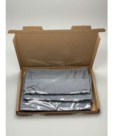 Buy Set of 5 Children's Silver Gray Cotton Masks - Everyday & Makeshift Mouth and Nose Protection | International Shipping Available - Buy Online on GoSupps.com