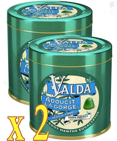 Valda Sugar-free Gums Mint Eucalyptus 160g - Set of 2 Boxes (2) - Buy Online on GoSupps.com