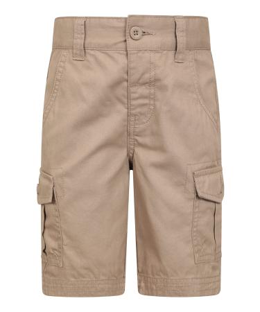 Mountain Warehouse Printed Kids Cargo Shorts -100% Cotton Summer Pant 13 Years Beige (01)