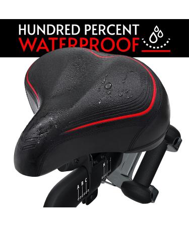 Crostice Wide Bike Seat for Peloton Bike & Bike Plus | Upgraded Comfort Cushion for Women & Men | Oversize Saddle Cover Pad | Red | W10.2 - Buy Online on GoSupps.com