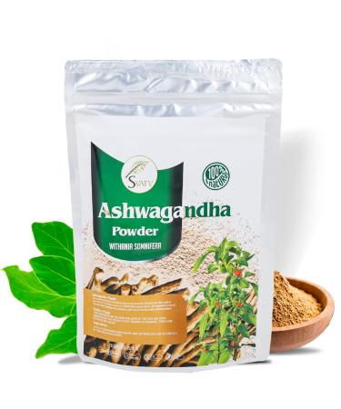 SVATV HERBS INDIA PVT LTD SVATV Ashwagandhapoeder Indian ginseng Withania somnifera Raw from India 227 g half pound