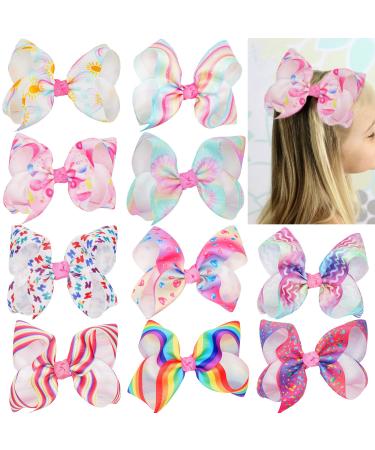 Midodo 10 pieces girls hair clip hair loops large hair clips 6 inch rips tape hair clips loop hair accessory for girls children 10 pieces - a - Buy Online on GoSupps.com