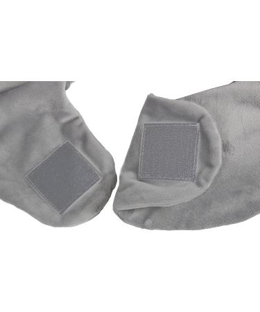 Vital Comfort Grey Neck Hot Water Bottle - Wide Funnel Velcro Fastening & Fleece for Ultimate Warmth - Buy Online on GoSupps.com