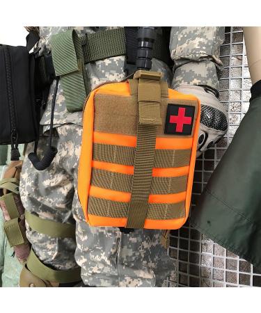 Buy Bituor Tactical First Aid Pocket Kit - Molle Waterproof EMT Pouch for Outdoor Camping Travel & Adventure (Orange) - Buy Online on GoSupps.com