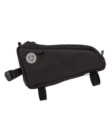 AGU TOP -TUBE Bicycle frame pocket 0.7l frame pocket bicycle water -repellent reflective simple assembly 100% recycled polyester - black 0.7 black