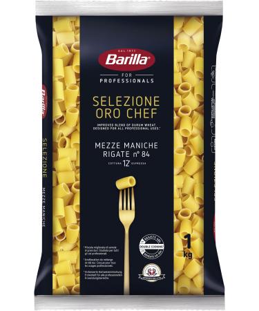 Barilla Barilla Selezione Oro Chef Mezze Maniche Rigate n. 84 Lot of 3 (3 x 1 kg)