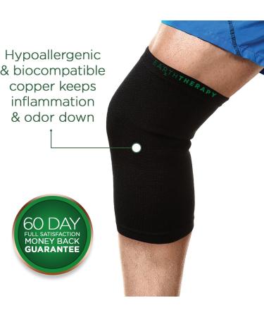 Copper Knee Compression Sleeve | Medium Size | Unisex | Anti-Inflammatory Support for Athletes | Pain Relief & Natural Healing - Buy Online on GoSupps.com