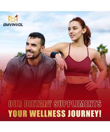 BMVINVOL Horny Goat Weed for Men - Extra Strength Supplement with Maca Ginseng Tribulus Terrestris Ashwagandha - 90 Capsules - Buy Online on GoSupps.com