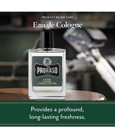 Proraso Eau De Cologne Cypress and Vetyver 3.4 Fl Oz - Buy Online on GoSupps.com