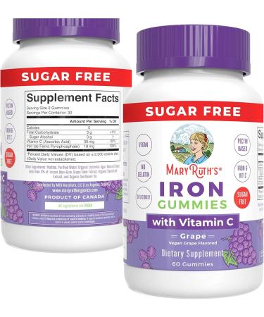 MaryRuth's Adult Iron Gummies & Morning Multivitamin - Immune Support & Wellness Supplement - Buy Online on GoSupps.com