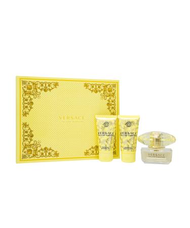 Versace Yellow Diamond Gift Set 1.7oz (50ml) EDT + 1.7oz (50ml) Shower Gel + 1.7oz (50ml) Body Lotio