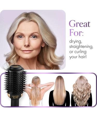 2-in-1 Volumizing Hair Dryer Brush for Women | Oval Blow Dryer Brush 75MM | Includes Hard Travel Case and Gift Box - Buy Online on GoSupps.com
