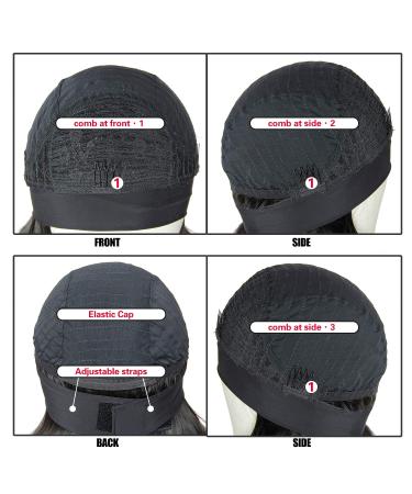 Short Afro Kinky Curly Headband Wig for Black Women - 12 Inch Synthetic Heat Resistant Hair - Natural Look Daily Wear - #1B/30 - Buy Online on GoSupps.com